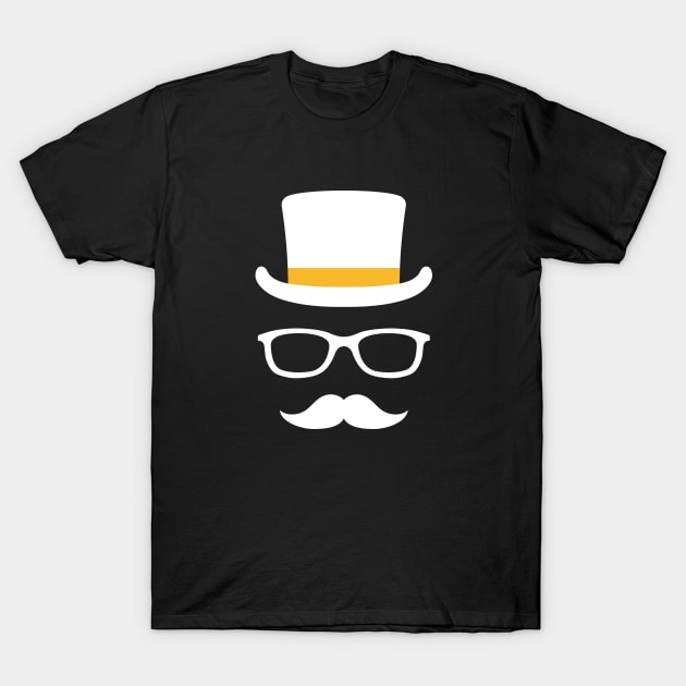 Mustache Ideology Handlebar Mustache Fathers Day Funny Dad T-Shirt by rjstyle7